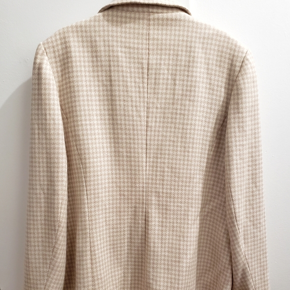 Cream Houndstooth Blazer - Picture 5 of 6